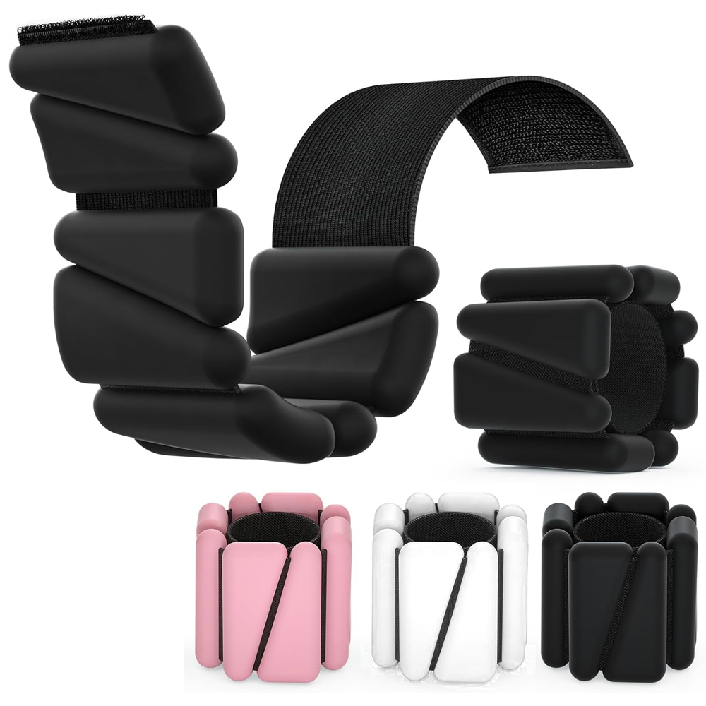 Ankle Mobility Band - น้ำหนักข้อเท้าและข้อมือซิลิโคนปรับได้ 2 ปอนด์/4 ปอนด์ สำหรับผู้หญิงผู้ชาย ออกกำลังกายที่บ้าน