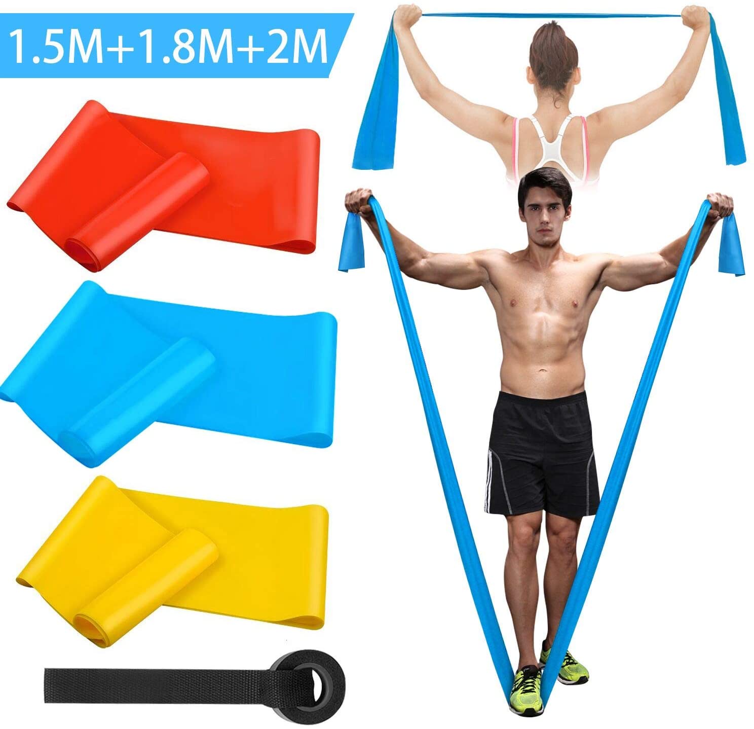 วงออกกําลังกายยืดหยุ่น 3 ชิ้นว - Finger Tape Athletic บทวิจารณ์และราคา