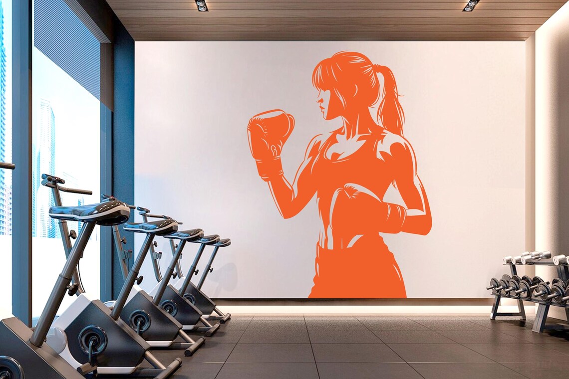 สติ๊กเกอร์ติดผนังลายสาวนักมวย  - Crossfit G บทวิจารณ์และราคา