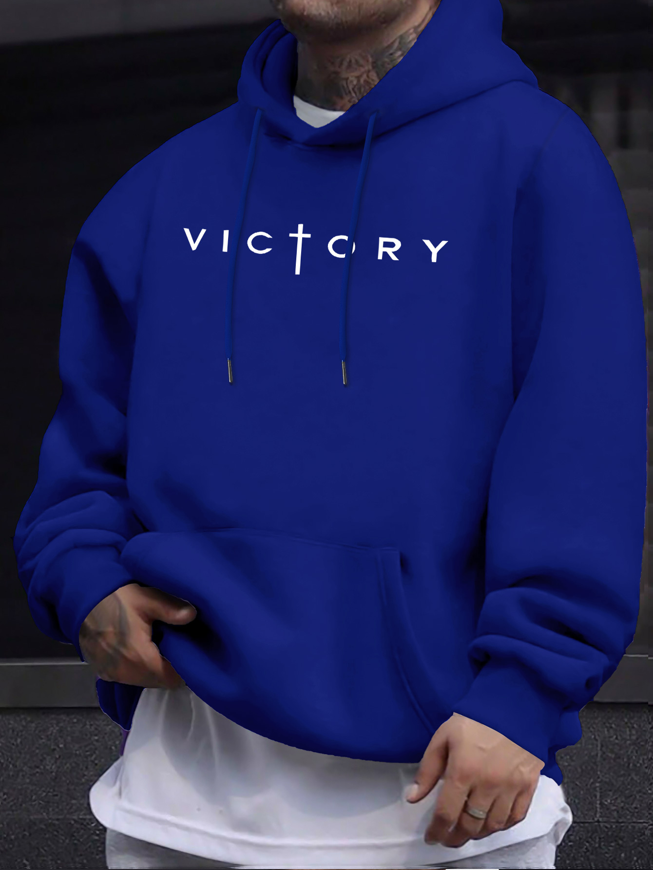 เสื้อฮู้ดพิมพ์ลายกางเขนแห่งชัย - Crossfit Victory บทวิจารณ์และราคา