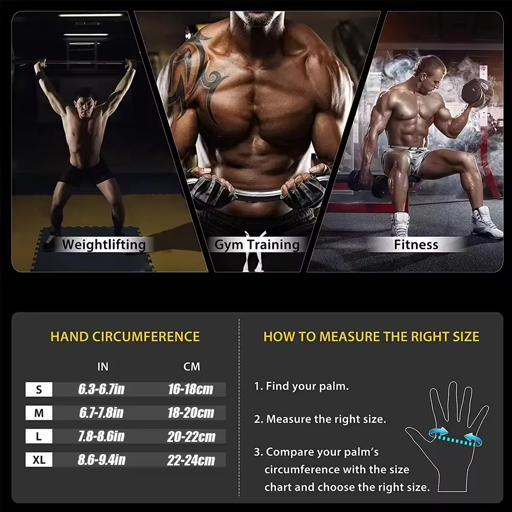 1 คู่ Half Finger GYM Fitness  - Crossfit Training Gear บทวิจารณ์และราคา