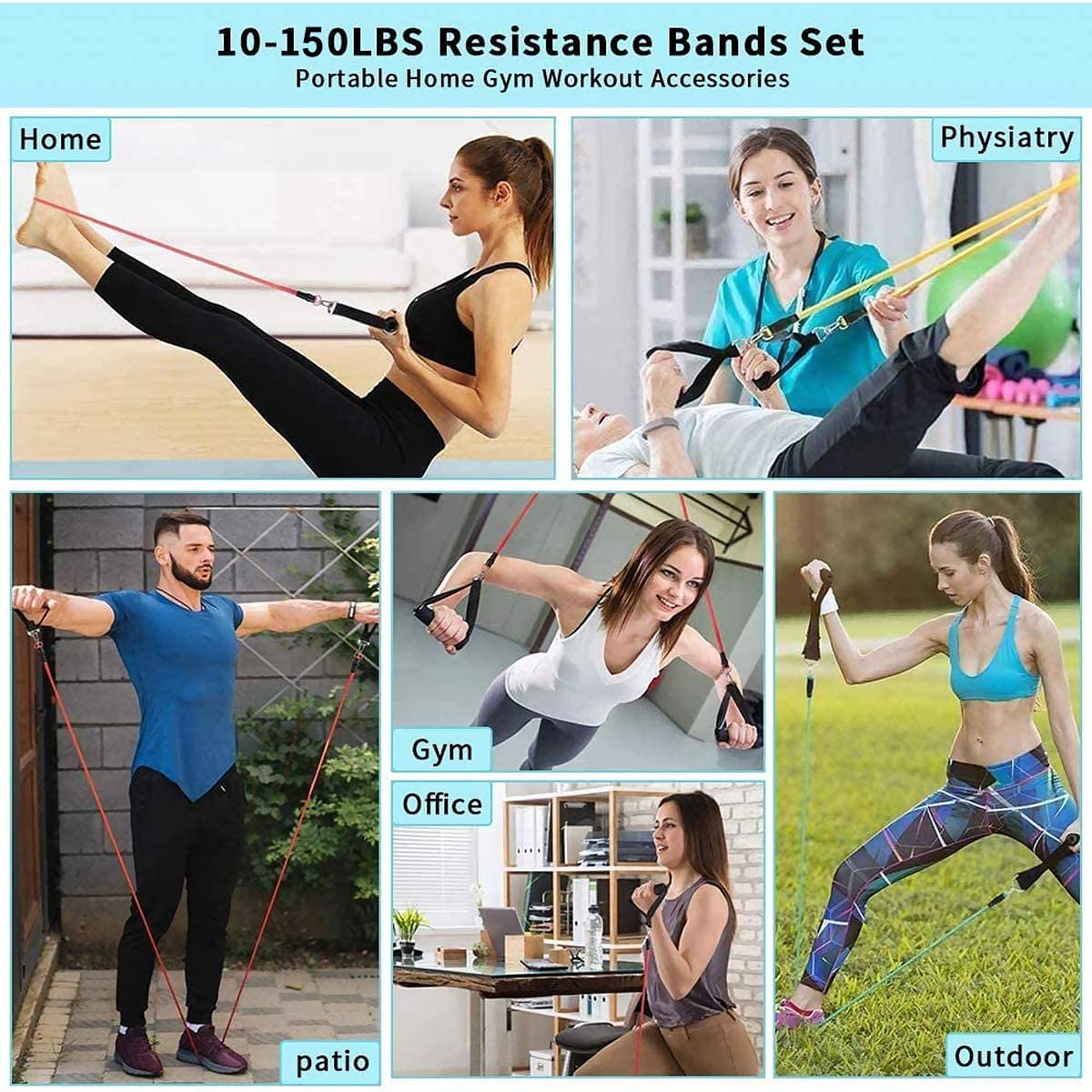 GYM Fitness Resistance Bands ส - Crossfit Training Gear บทวิจารณ์และราคา